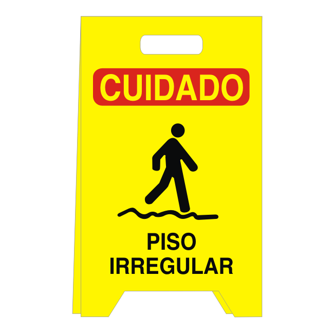 Placa Dobr Vel Cuidado Piso Irregular Placasonline